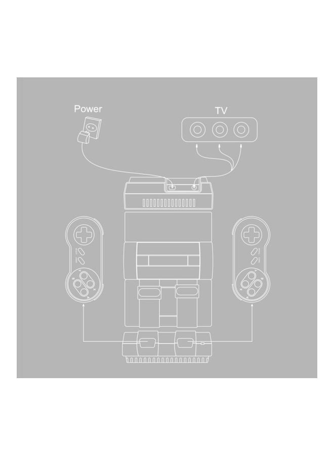 NES Super Mini Game Machine Built-in 500 Non-repetition Games Two Handles - Wired - Image 5