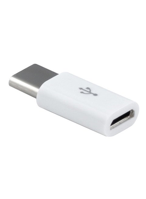 USB C To Type C Adapter White