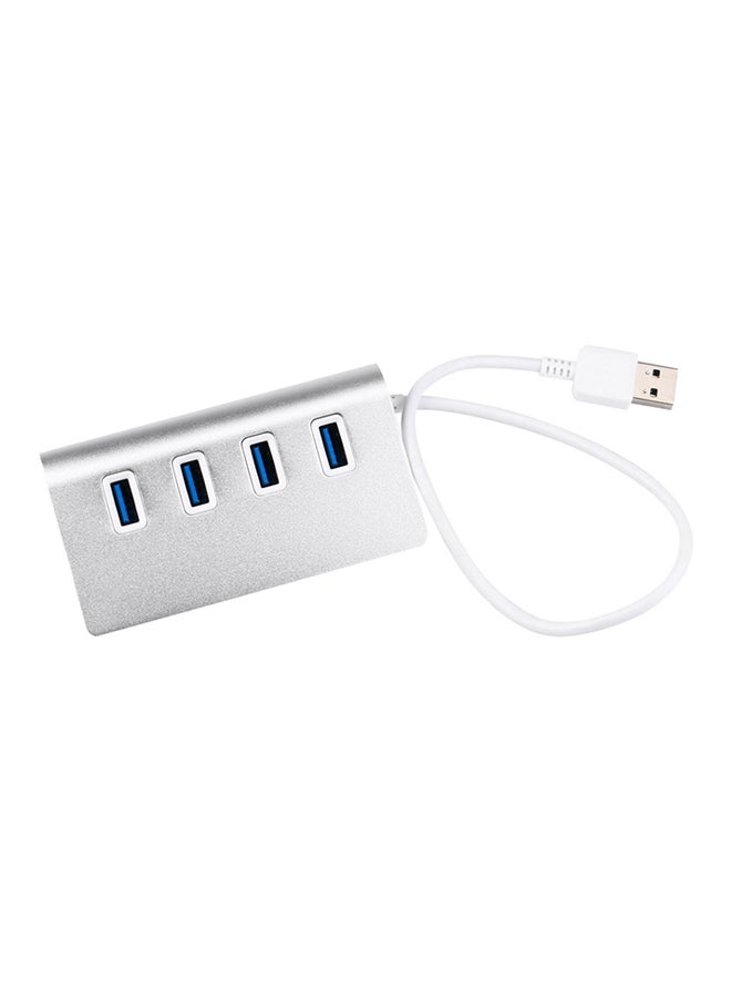 Generic 4 Port USB Hub Silver 