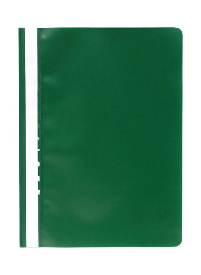 Pack Of 12 A4 Report Cover File Set Green
