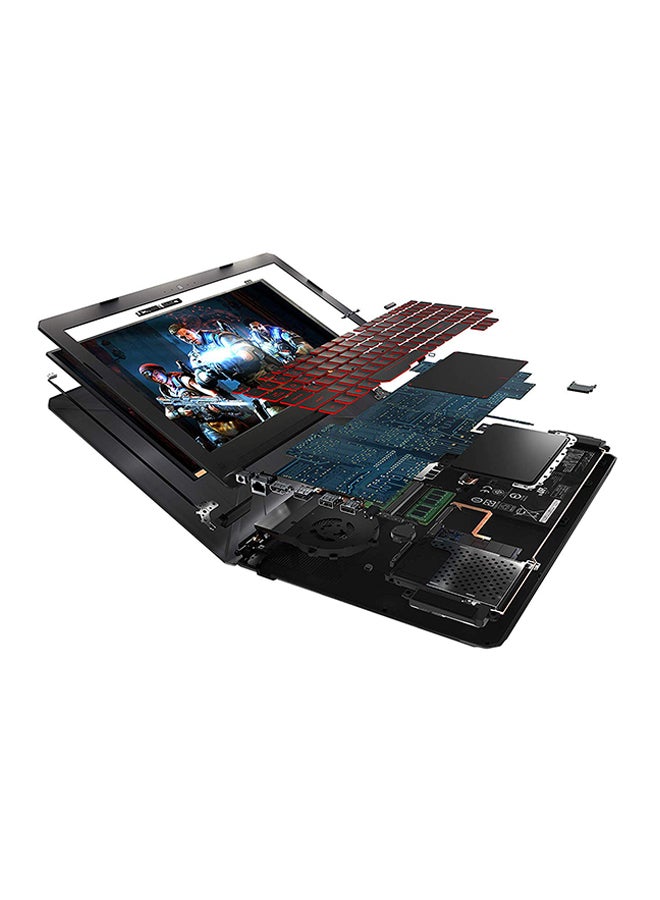 ASUS - FX504GE-DM231T Gaming Laptop With 15.6-Inch Display, Core i7 Processor/16GB RAM/1TB HHD + 256GB SSD Hybrid Drive/4GB NVIDIA GTX 1050TI Graphic Card Red Pattern Black - Image 1