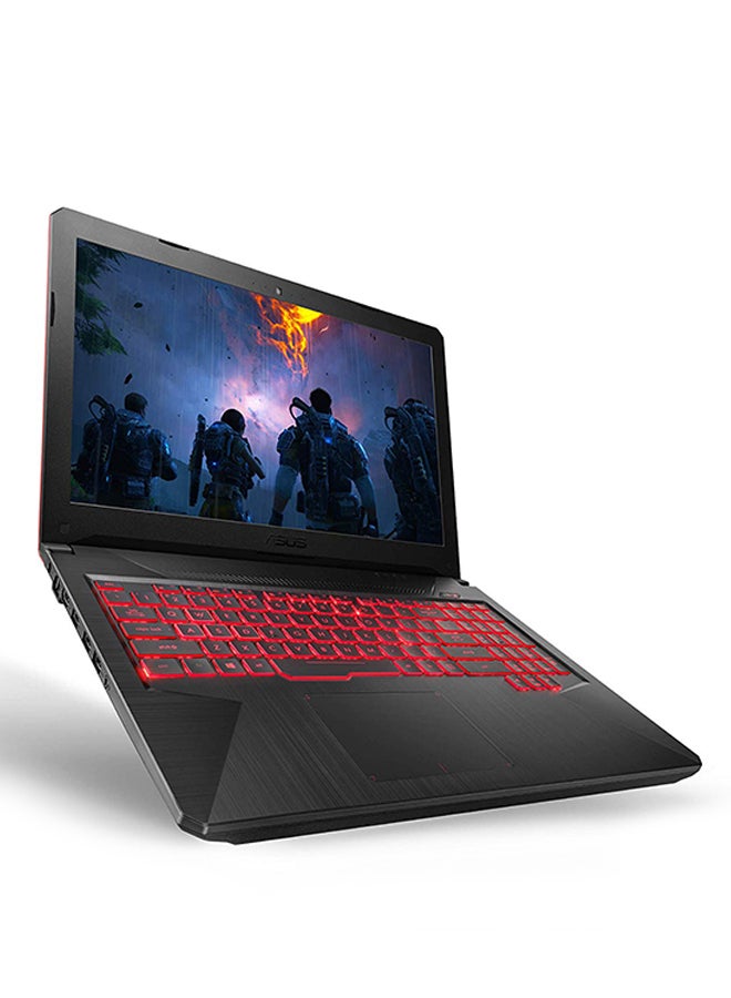 ASUS - FX504GE-DM231T Gaming Laptop With 15.6-Inch Display, Core i7 Processor/16GB RAM/1TB HHD + 256GB SSD Hybrid Drive/4GB NVIDIA GTX 1050TI Graphic Card Red Pattern Black - Image 1
