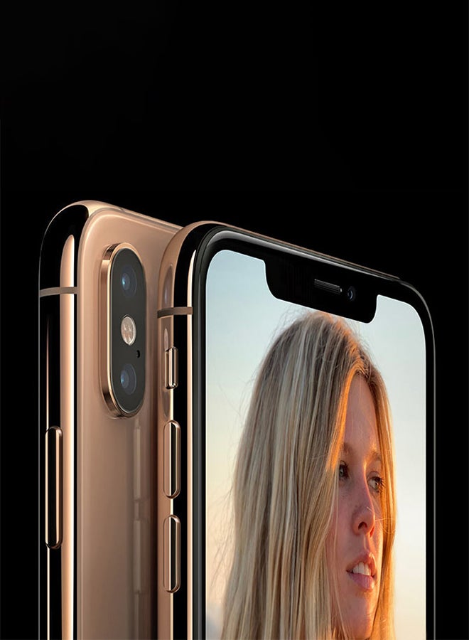 أبل - آيفون XS ماكس بشريحتين بخاصية فيس تايم لون ذهبي سعة 256 جيجابايت ويدعم تقنية 4G LTE - Image 1