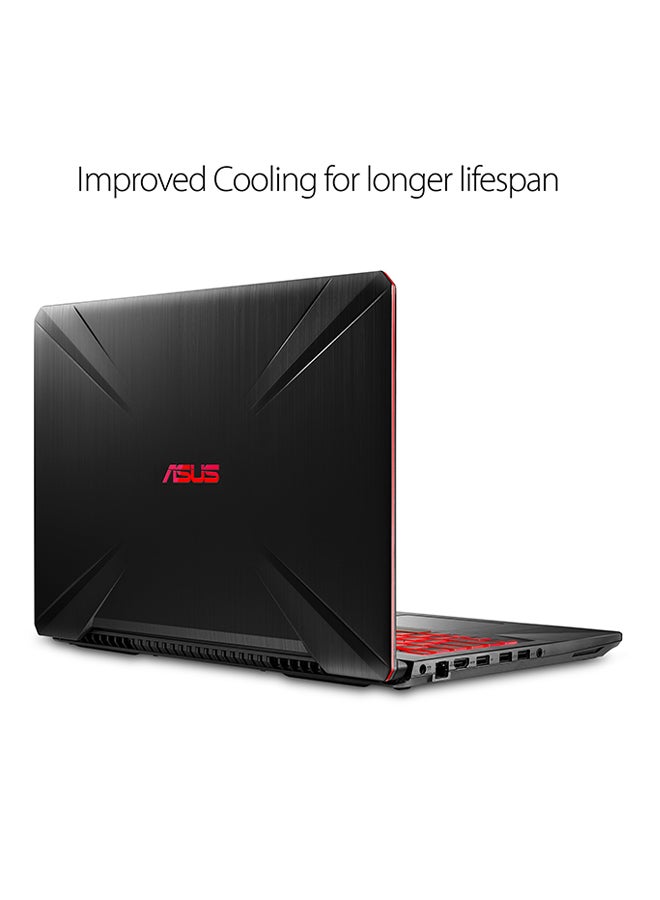 ASUS - FX504GE-DM231T Gaming Laptop With 15.6-Inch Display, Core i7 Processor/16GB RAM/1TB HHD + 256GB SSD Hybrid Drive/4GB NVIDIA GTX 1050TI Graphic Card Red Pattern Black - Image 1