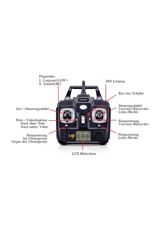 SYMA - X5C Remote Controlled Drone Combo 2MP White - Image 1