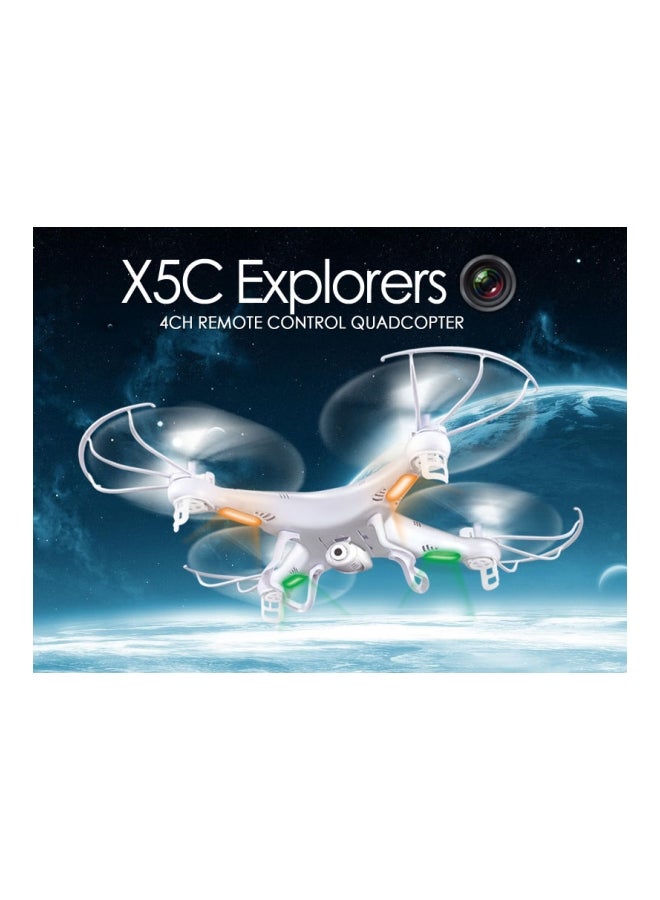 SYMA - X5C Remote Controlled Drone Combo 2MP White - Image 1