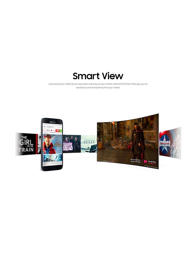 Samsung - 55-Inch 4K Ultra HD Curved Smart TV UA55MU7350 Black - Image 1