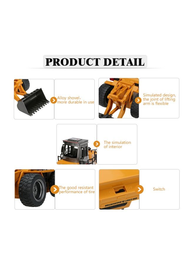 2.4G 6Ch Mini Rc Engineer Vehicle Bulldozer Truck Toy Durable And Made Up With Premium Quality Yellow 350x147x147mm - v1557241457/N25026378A_7