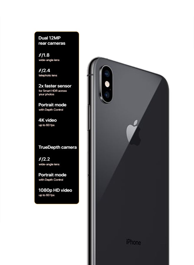 Apple - iPhone XS With Facetime Space Grey 64GB 4G LTE - Middle East Region - Image 1