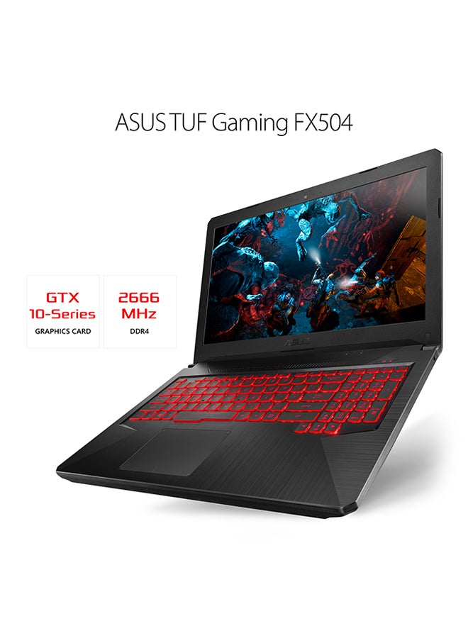ASUS - FX504GE-DM231T Gaming Laptop With 15.6-Inch Display, Core i7 Processor/16GB RAM/1TB HHD + 256GB SSD Hybrid Drive/4GB NVIDIA GTX 1050TI Graphic Card Red Pattern Black - Image 1