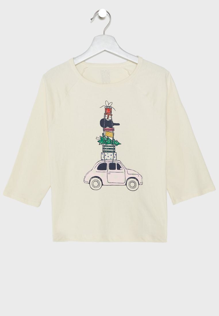 GYMBOREE Kids Van Graphic T-Shirt White