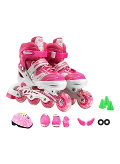 Cool Baby LED Fully Flash Inline Roller Skates with Protective Suit For Kids Girls & Boys  - Image 3