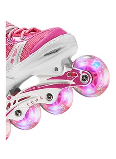 Cool Baby LED Fully Flash Inline Roller Skates with Protective Suit For Kids Girls & Boys  - Image 2