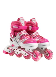 Cool Baby LED Fully Flash Inline Roller Skates with Protective Suit For Kids Girls & Boys  - Image 1