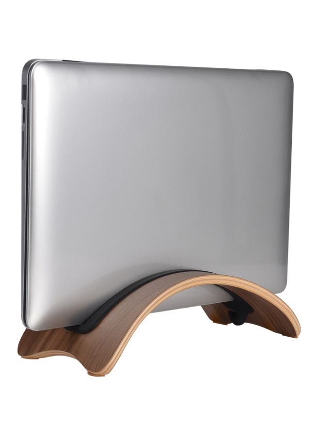 SAMDI Vertical Desktop Stand For Apple MacBook Pro Brown  - Image 2