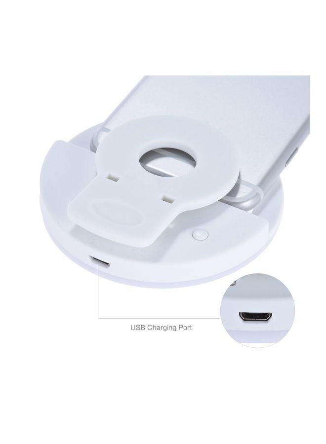 LED Selfie Ring Light Clip On For Smartphones White  - Image 5