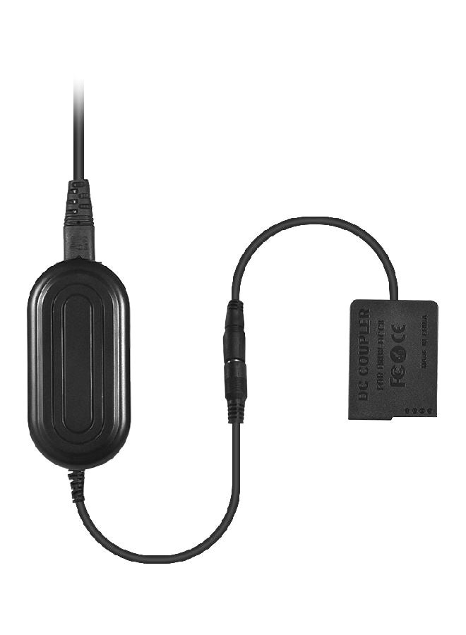 ANDOER - AC Power Adapter Supply Camera Charger With DC Coupler Kit For Panasonic DMC-FZ200/FZ1000/GH2 Black - Image 1