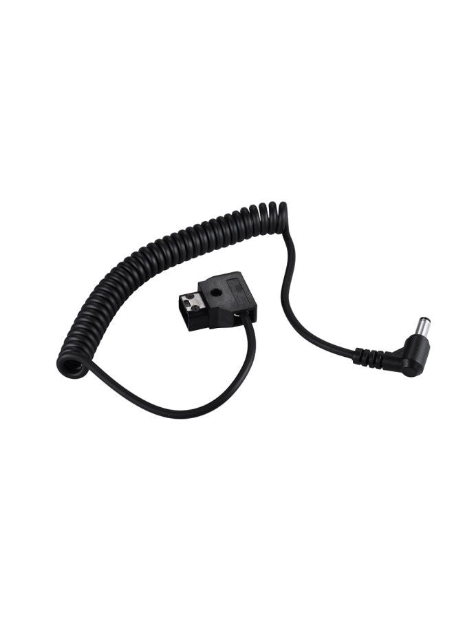 ANDOER D-Tap Male To Right Angled Plug Adapter Cable Black - Image 1