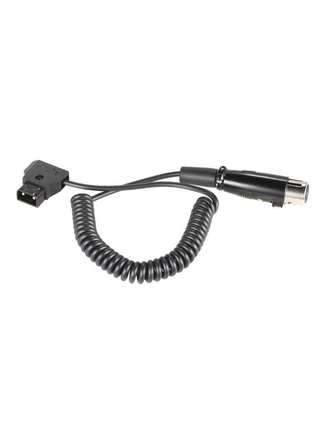 ماركة غير محددة كابل طاقة من D-Tap ذكر إلى XLR أنثى أسود  - Image 1