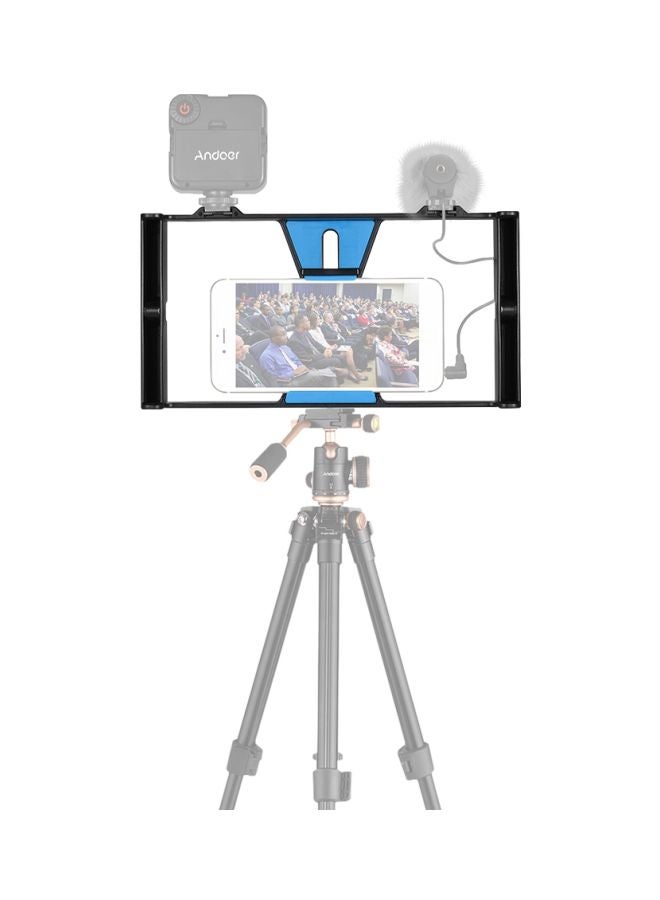 ANDOER Phone Hand Grip Bracket Holder Black/Blue - Image 3