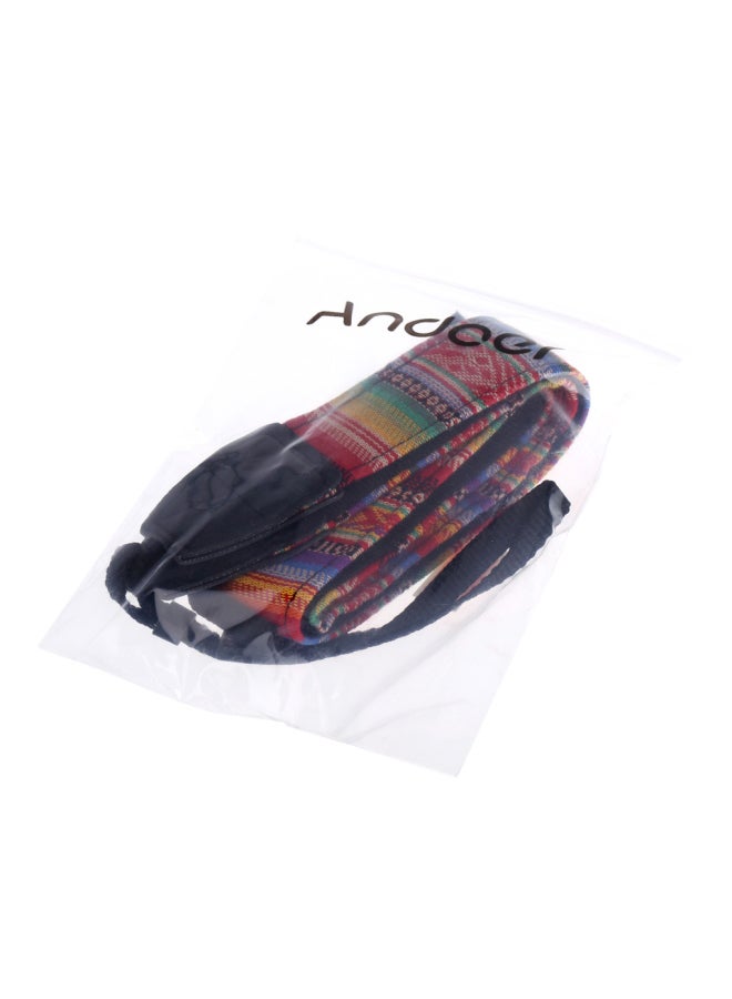 ANDOER Camera Shoulder Strap Belt Black/Red/Yellow  - Image 3