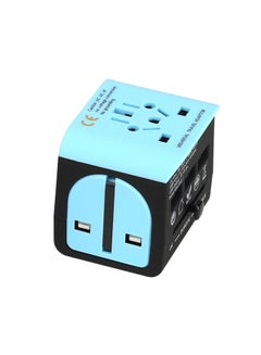 BUBM Travel Adapter With USB Ports Blue/Black UAE | Dubai, Abu Dhabi