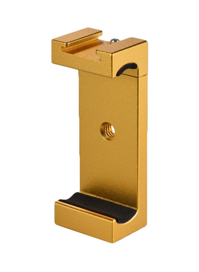 ANDOER Selfie Stick Adapter Bracket Holder Clip Gold - Image 1