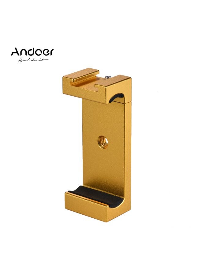 ANDOER Selfie Stick Adapter Bracket Holder Clip Gold - Image 3