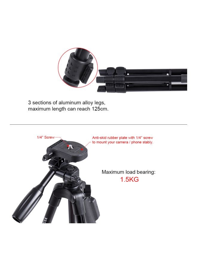 5208 Portable Wireless Remote Control Tripod Black - Image 2