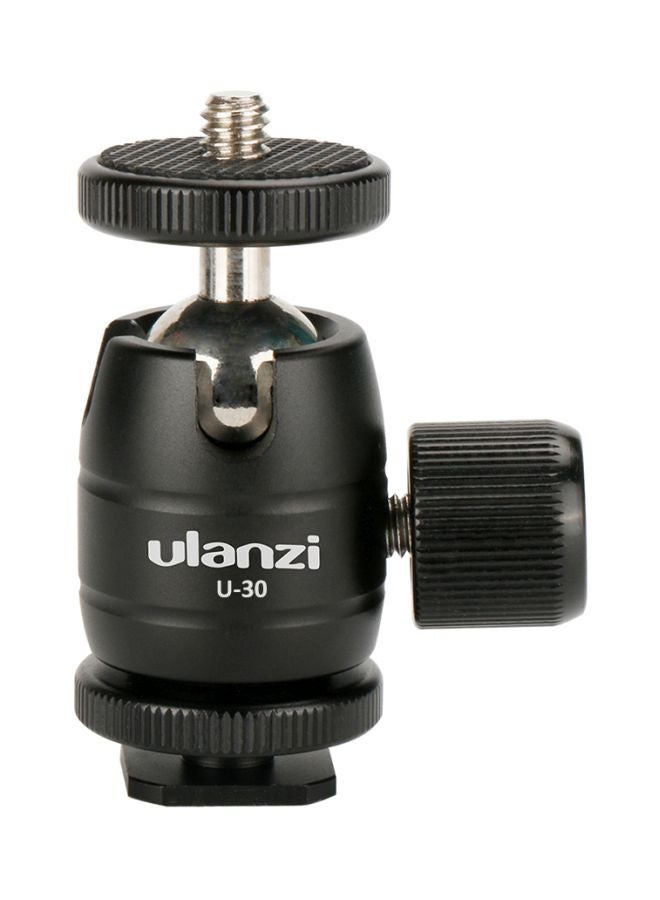 Ulanzi Rotatable Tripod Ballhead With Hot Shoe Black  - Image 1