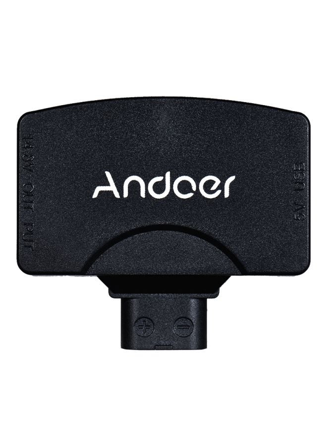 أندوير محول من D-Tap إلى 5V USB أسود - Image 1