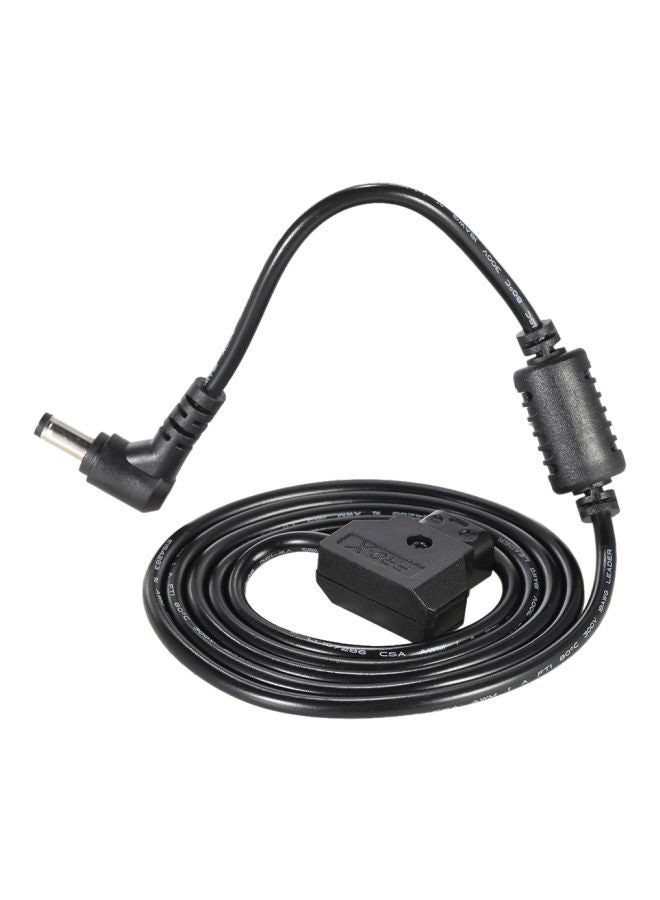 D-Tap 2 Pin Male Connector Power Cord Cable For BMCC/ BMPC DSLR Rig Power Supply Black  - Image 1