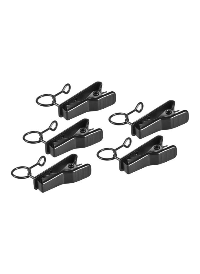 ANDOER 5-Piece EY-J03 Wired Microphone Tie Clip Black - Image 5