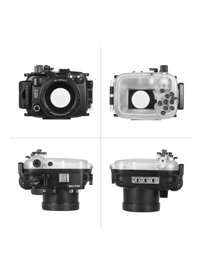MEIKON Waterproof Case Cover For Canon G7X Mark II Black  - Image 4