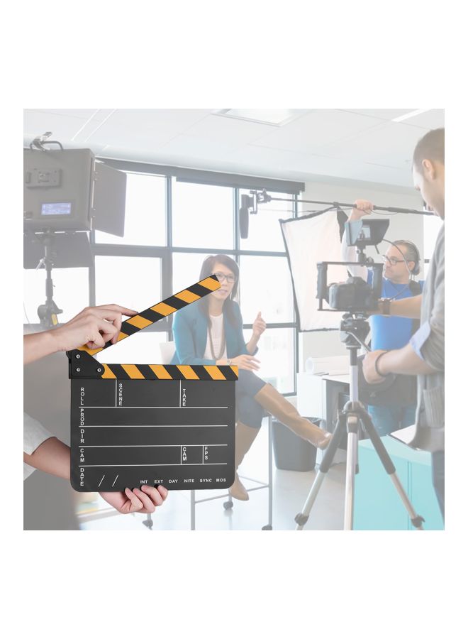 Generic Cut Scene Clapper Board Slate With Marker Pen Multicolour  - Image 5