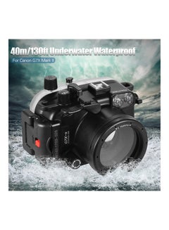 MEIKON Waterproof Case Cover For Canon G7X Mark II Black  - Image 5