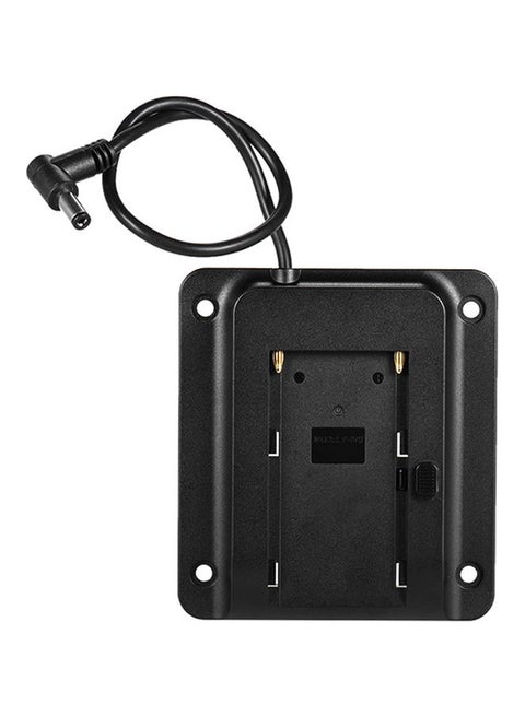 Battery Adapter Base Plate For Andoer Lilliput Monitor Black