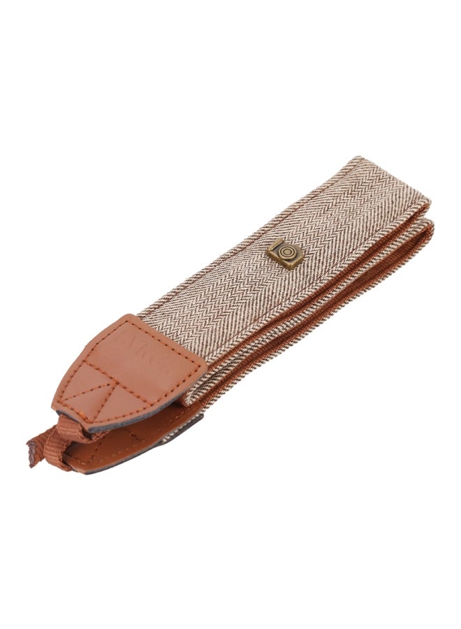 Generic Camera Shoulder Strap Belt Brown/Beige  - Image 1