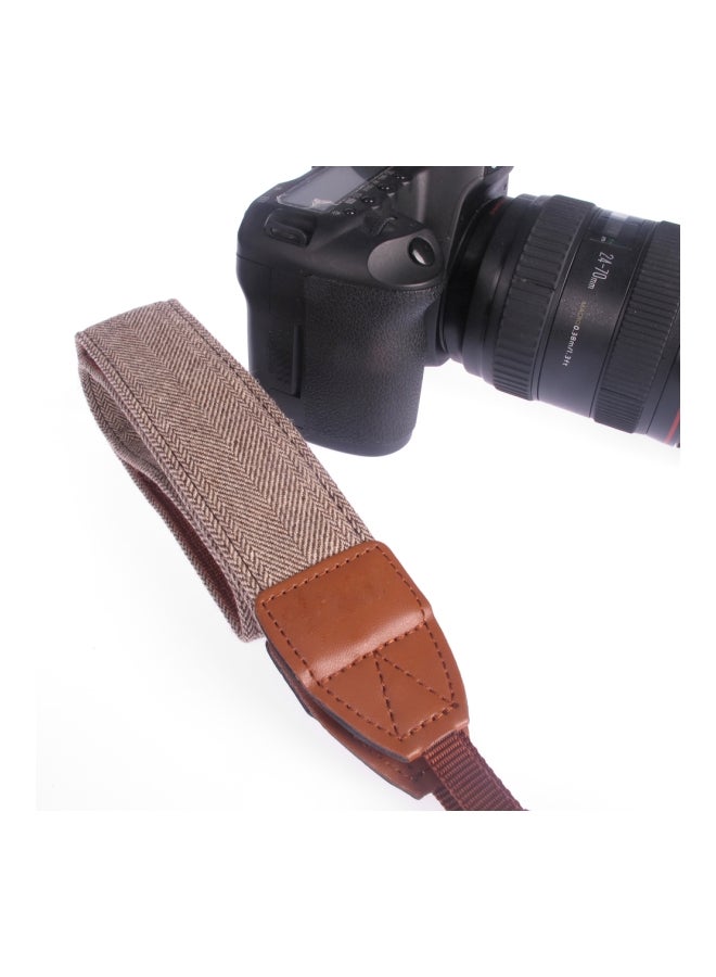 Generic Camera Shoulder Strap Belt Brown/Beige  - Image 3
