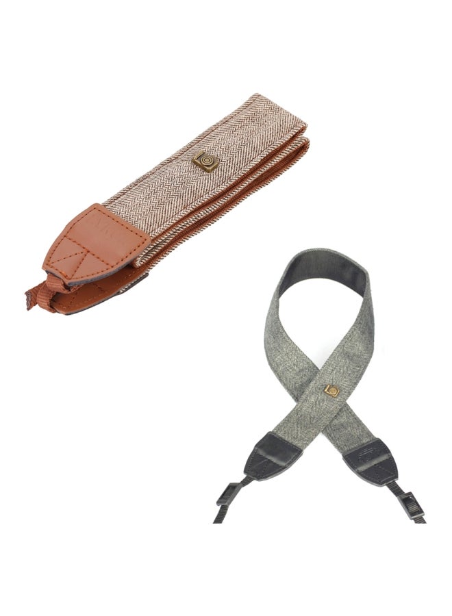 Generic Camera Shoulder Strap Belt Brown/Beige  - Image 5