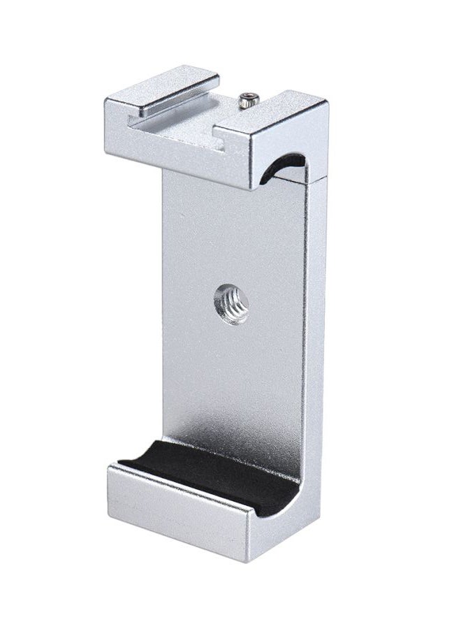 ANDOER Selfie Stick Adapter Bracket Holder Clip Silver - Image 1