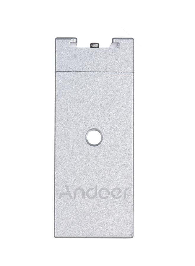 ANDOER Selfie Stick Adapter Bracket Holder Clip Silver - Image 2