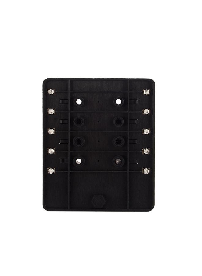Generic 10 Way Blade Fuse Box Holder Black/Silver  - Image 3