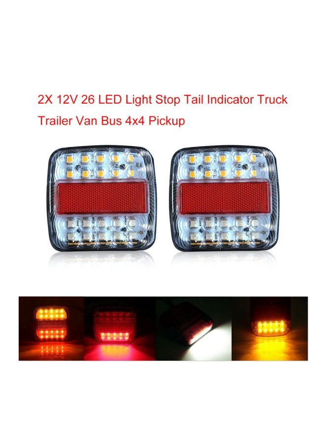 مؤشر ضوء إيقاف خلفي من 26 مصباح LED من قطعتين - Image 5