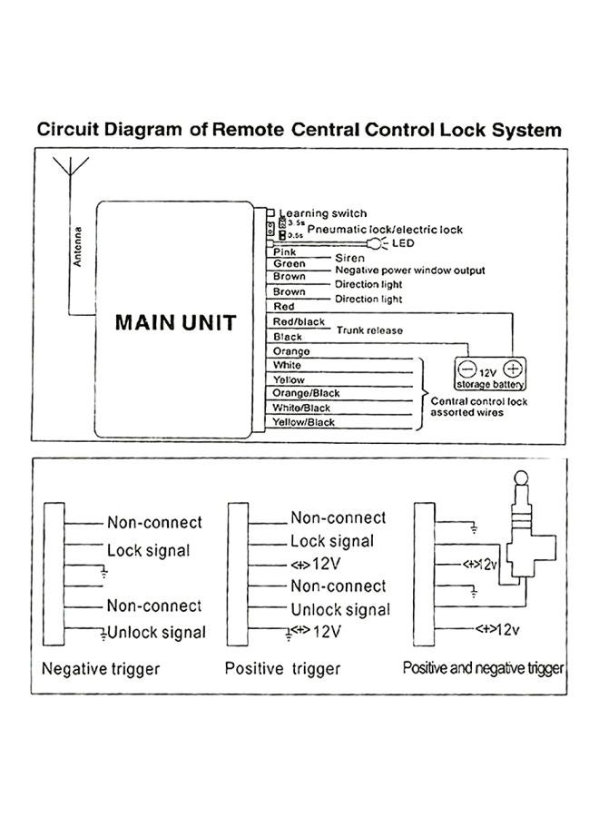 Generic Car Alarm System Kit  - Image 3