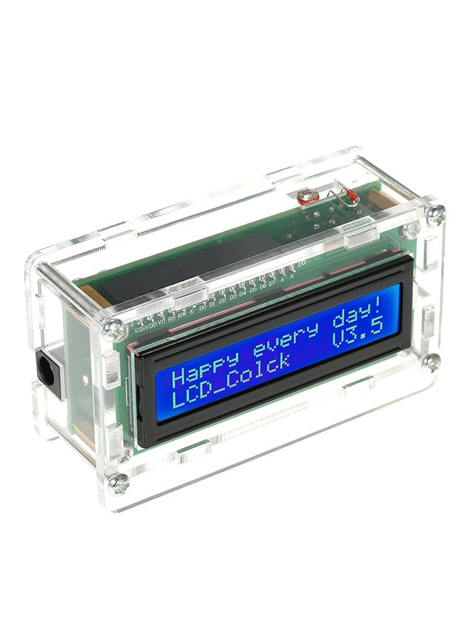 DIY Digital LCD Clock Kit With Case Multicolour  - Image 2
