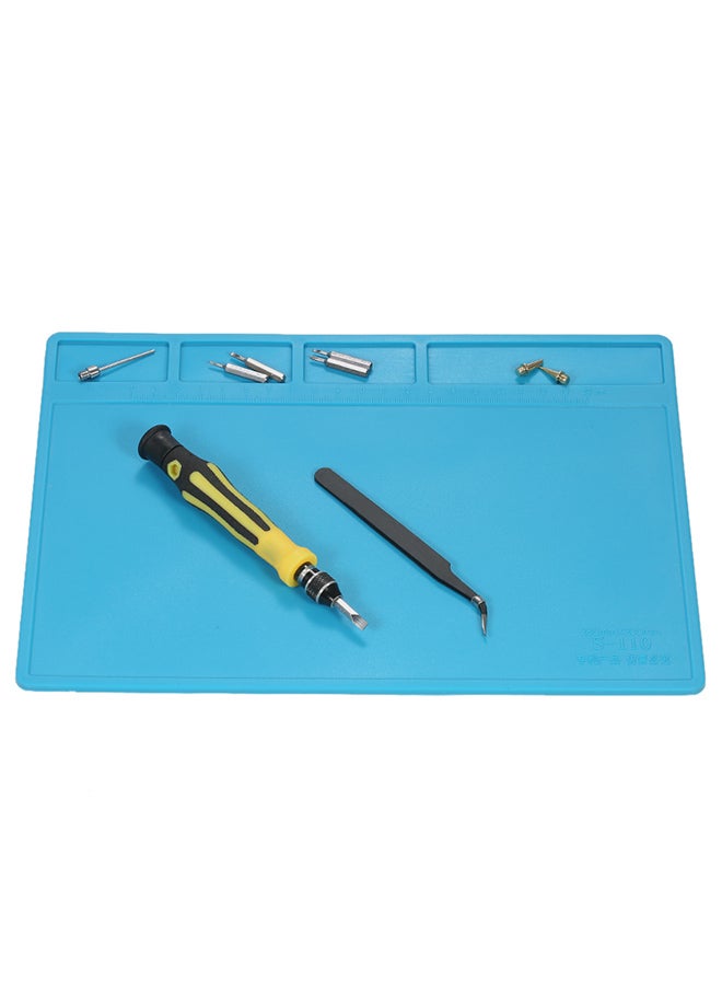 Heat Insulation Silicone Pad Blue - Image 2