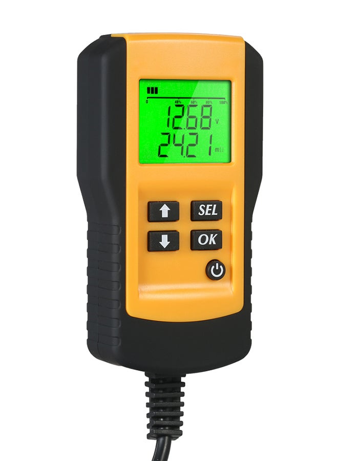 12V LCD Digital Vehicle Battery Analyser Diagnostic Tester Tool Multicolor  - Image 1