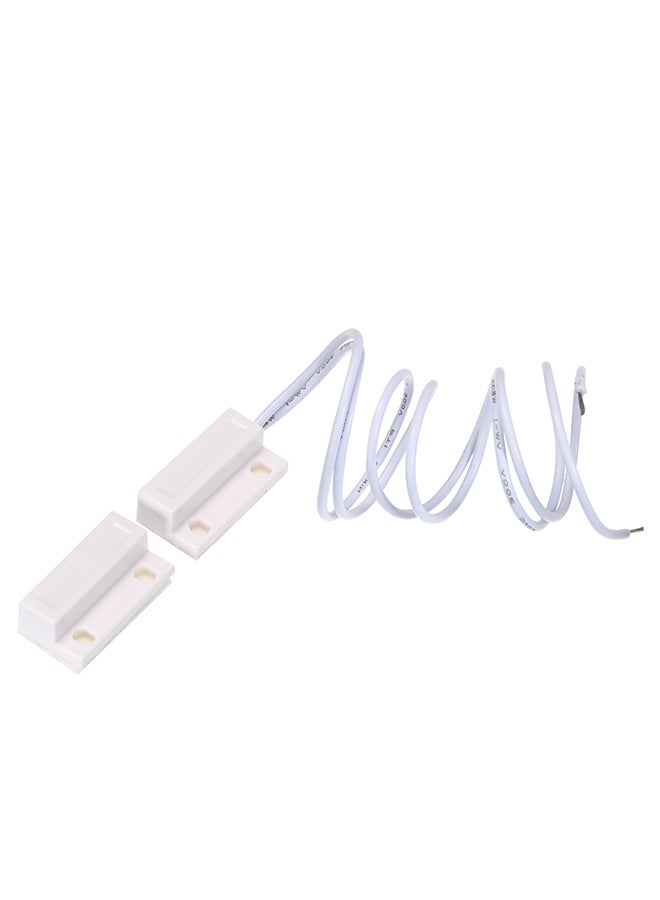 Generic - Wired Door And Window Sensor Magnetic Security Alarm System White - Image 1