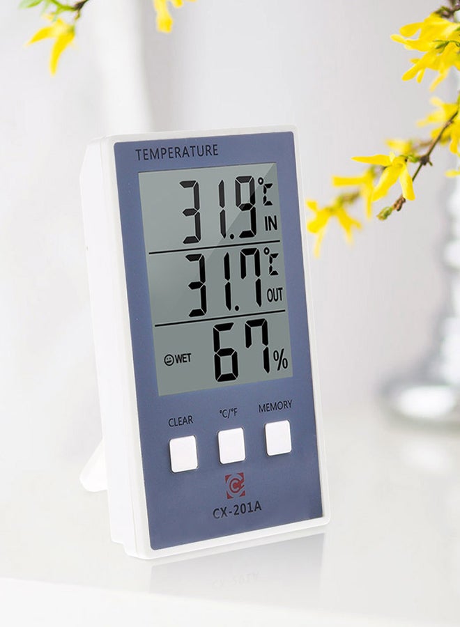 Generic - Digital Temperature Humidity Thermometer Grey 0.069kg - Image 1
